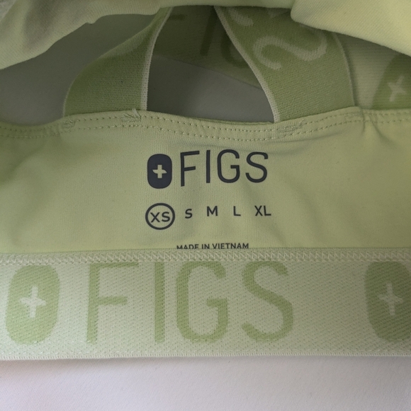 FIGS Underscrub Sports Bra Lime Green Size XS In GREAT Used Condition - Picture 7 of 10